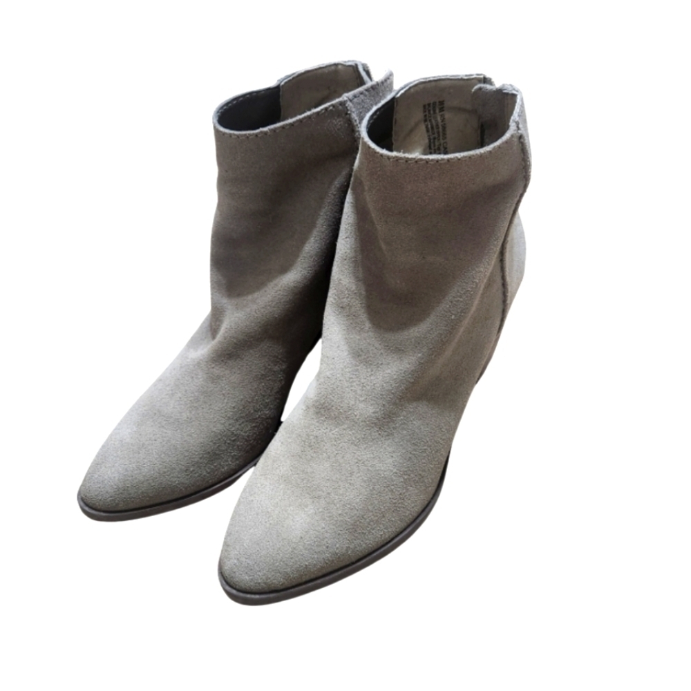 BP Gray Suede Pointed Toe Boots - Picture 3 of 6